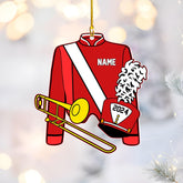 Pretyprints Marching Band Christmas Ornament Personalized Girl 2024 Custom Marching Band Gifts Band Director Gifts, Marching Band Gifts, Music Ornament Marching Band Teacher Gifts Music (Style 20)